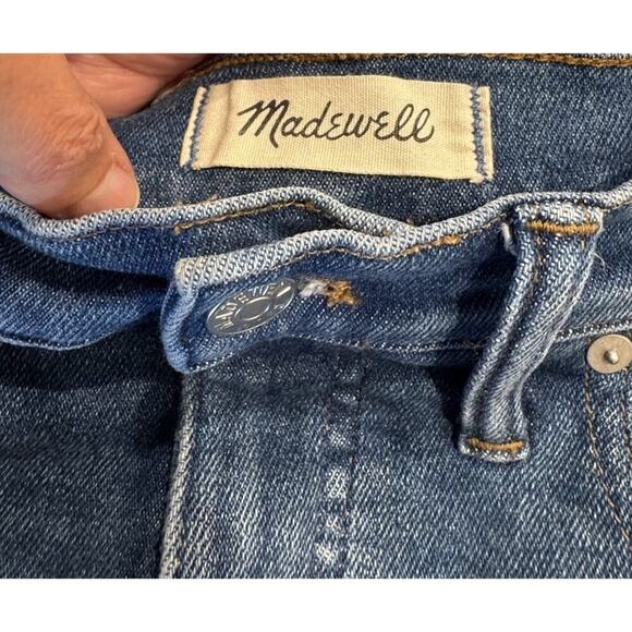 Madewell Womens Jeans Size 29 Cali Demi Boot Denim Jeans Stretch Frayed Hem READ - Picture 5 of 9